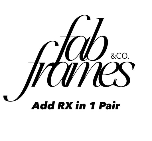 This covers your prescription in ONE pair of FabFrames